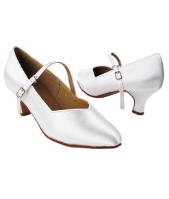 Very Fine Ladies' Ballroom Dance Shoes S9138 – White Satin, 2” Heel