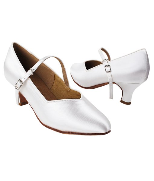 Very Fine Ladies' Ballroom Dance Shoes S9138 – White Satin, 2” Heel