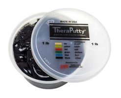 Cando Theraputty Standard Hand Exercise Putty Black - X-Firm 1 Pound